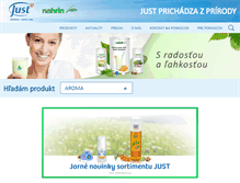 Tablet Screenshot of justnahrin.sk